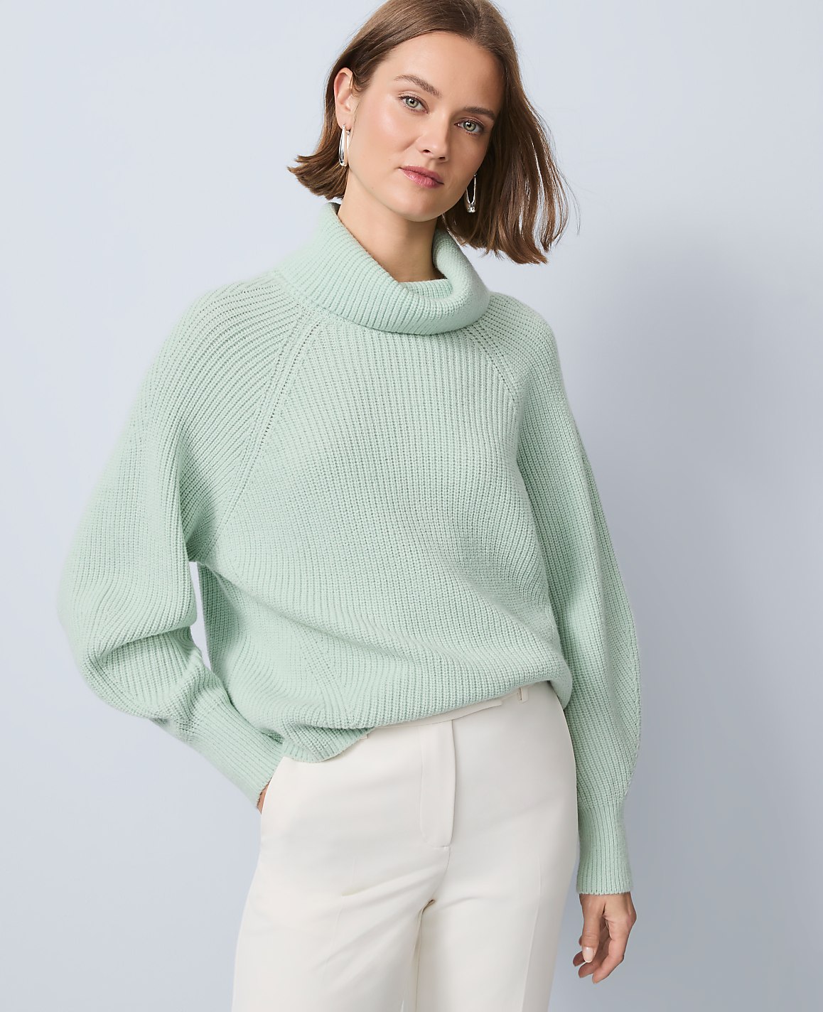 Ribbed Turtleneck Sweater