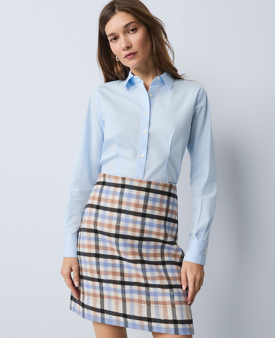 Weekend Plaid A-Line Skirt