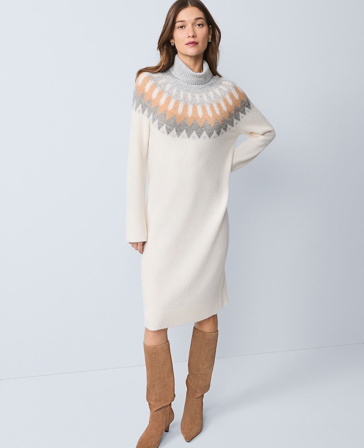 Weekend Fair Isle Sweater Midi Dress