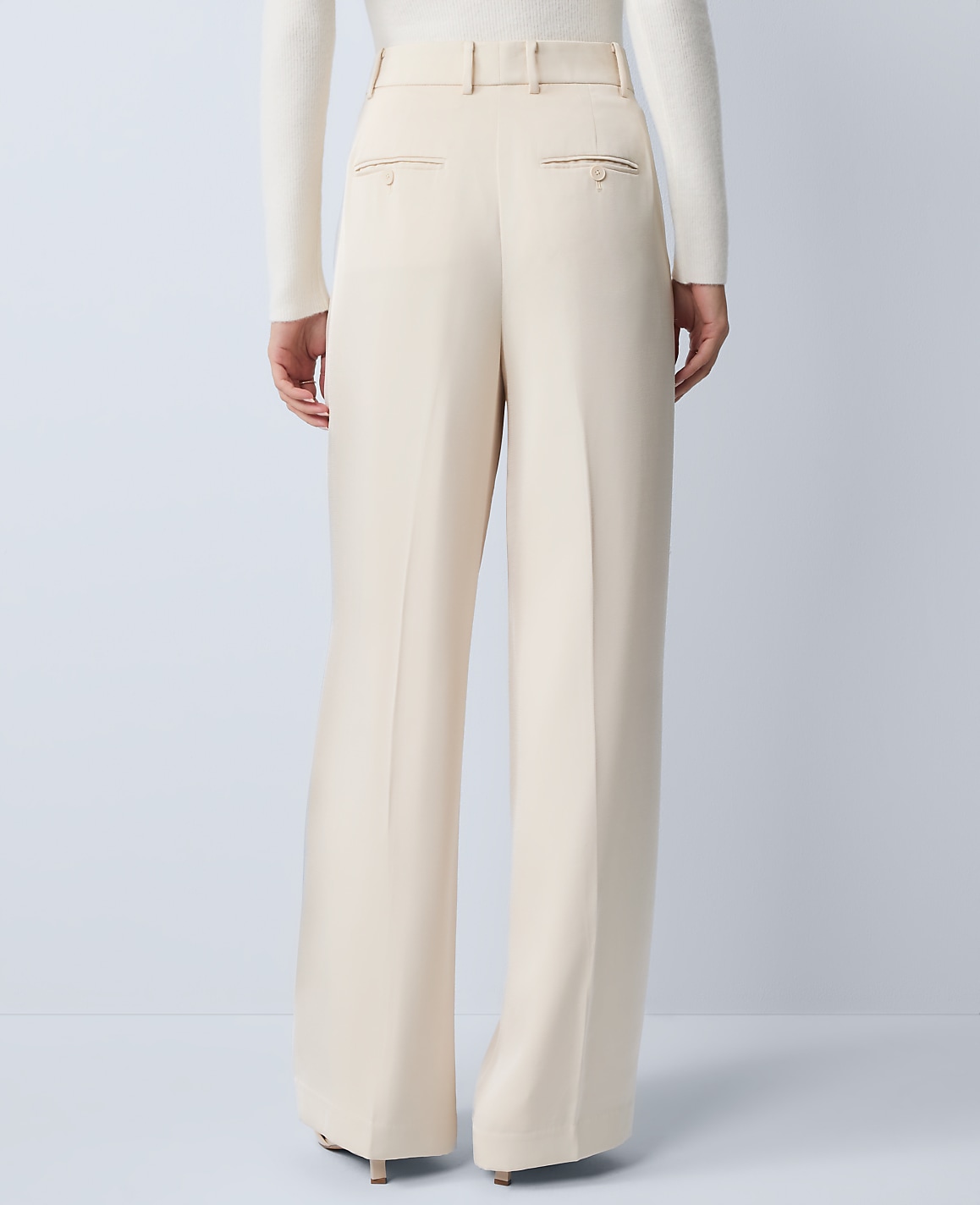 The Pleated Trouser in Satin