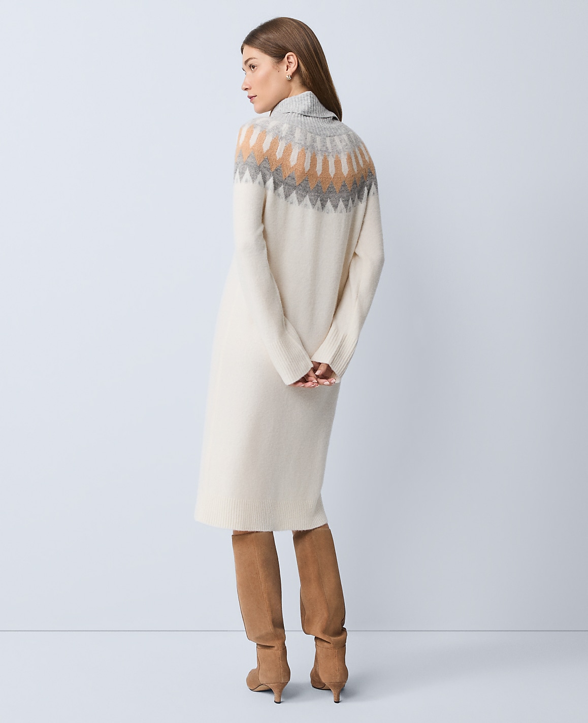 Weekend Fair Isle Sweater Midi Dress