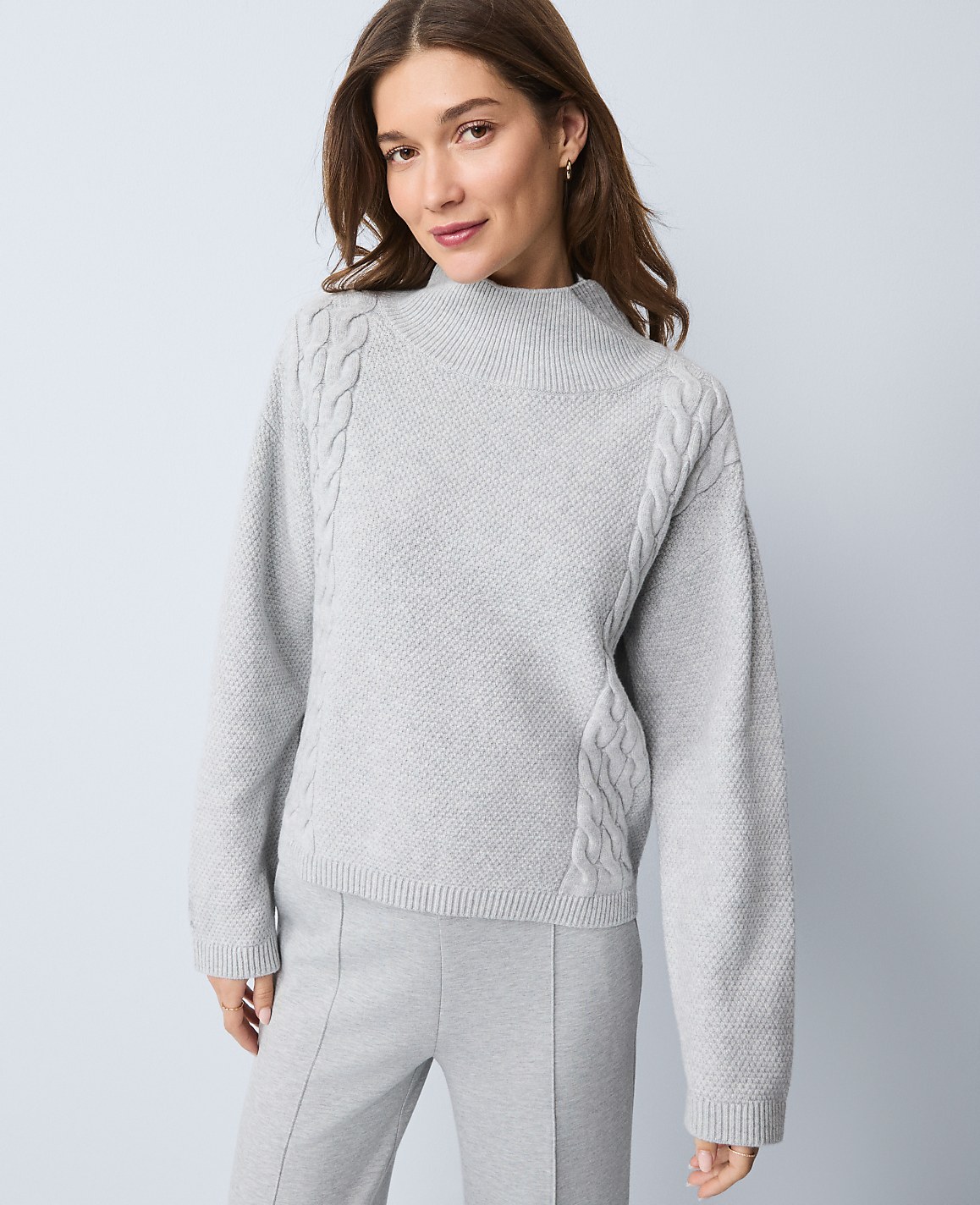 Weekend Mixed Cable Sweater