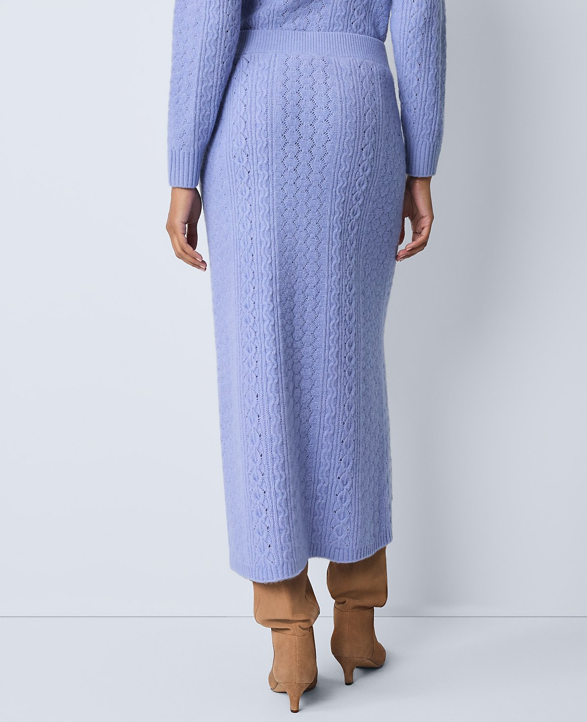Weekend Pointelle Sweater Skirt