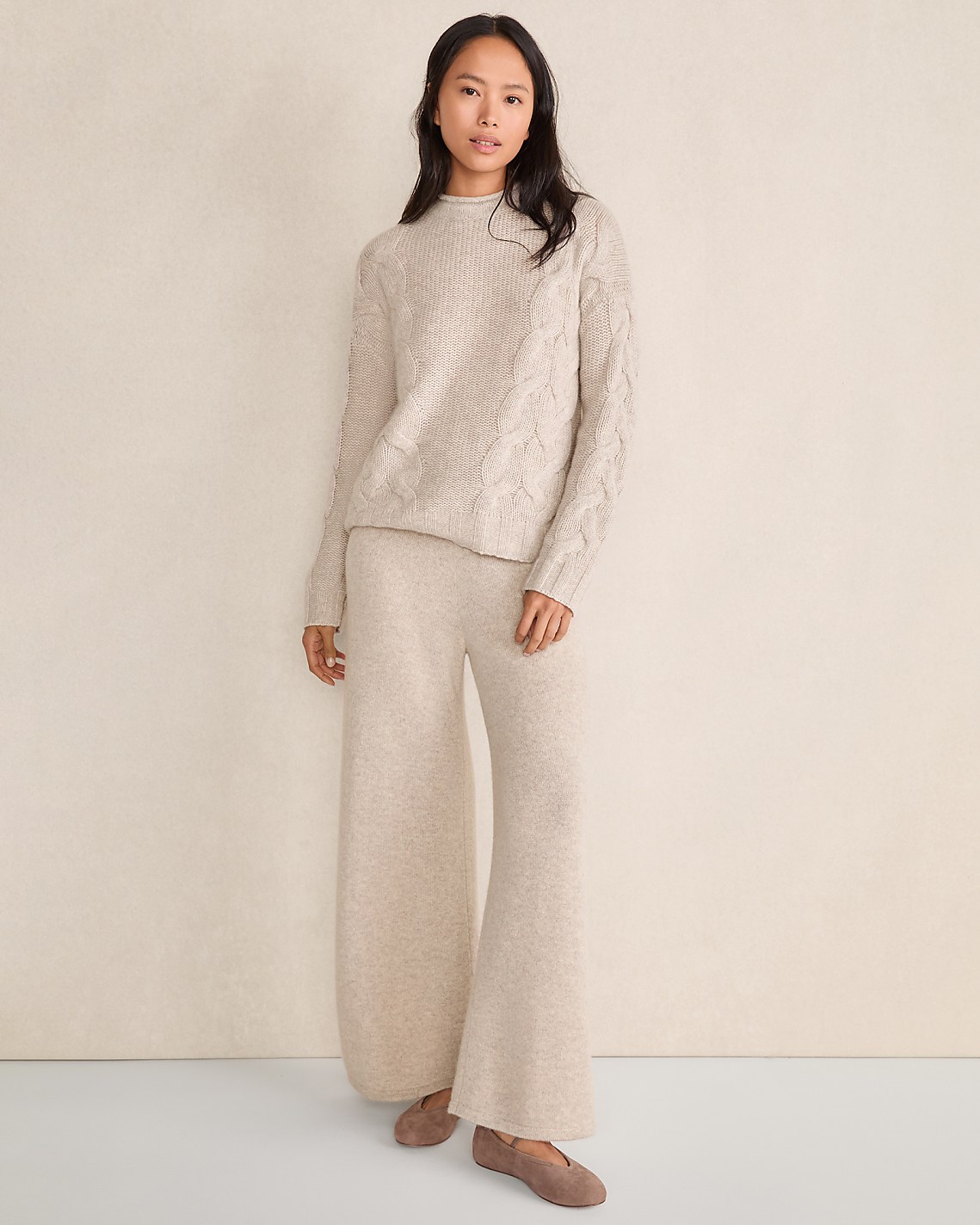 Haven Well Within Cashmere Wide Leg Pants