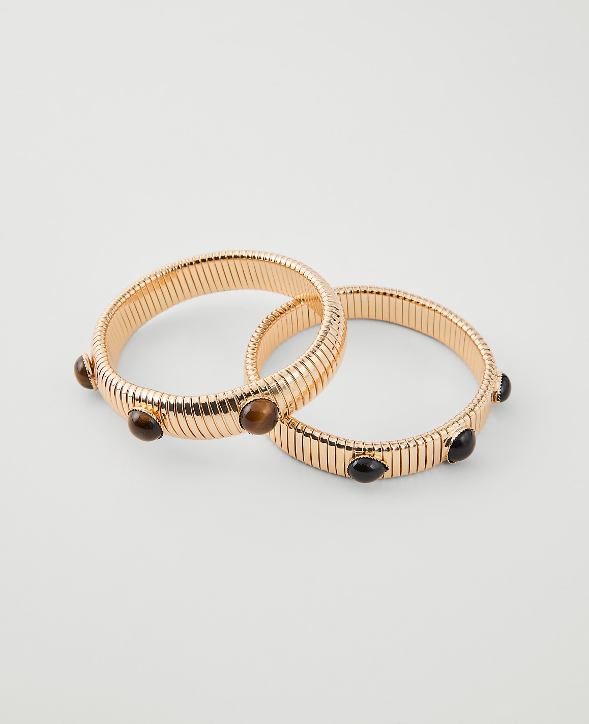 Metal Gem Stretch Bracelet Set