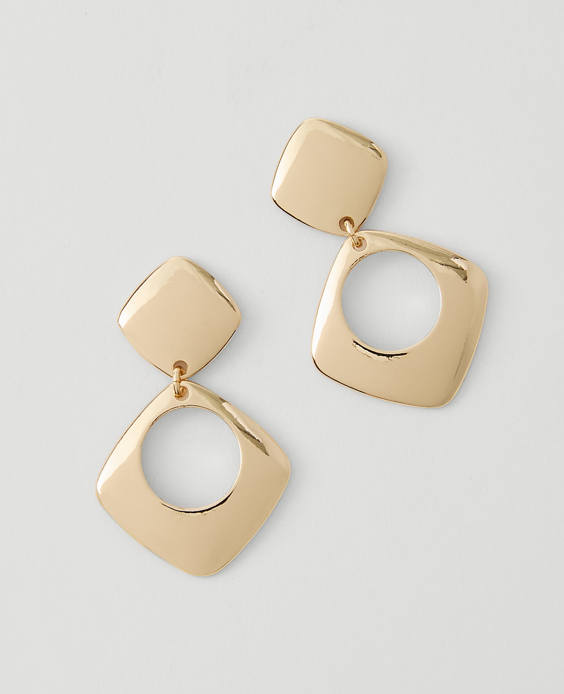 Open Square Drop Earrings