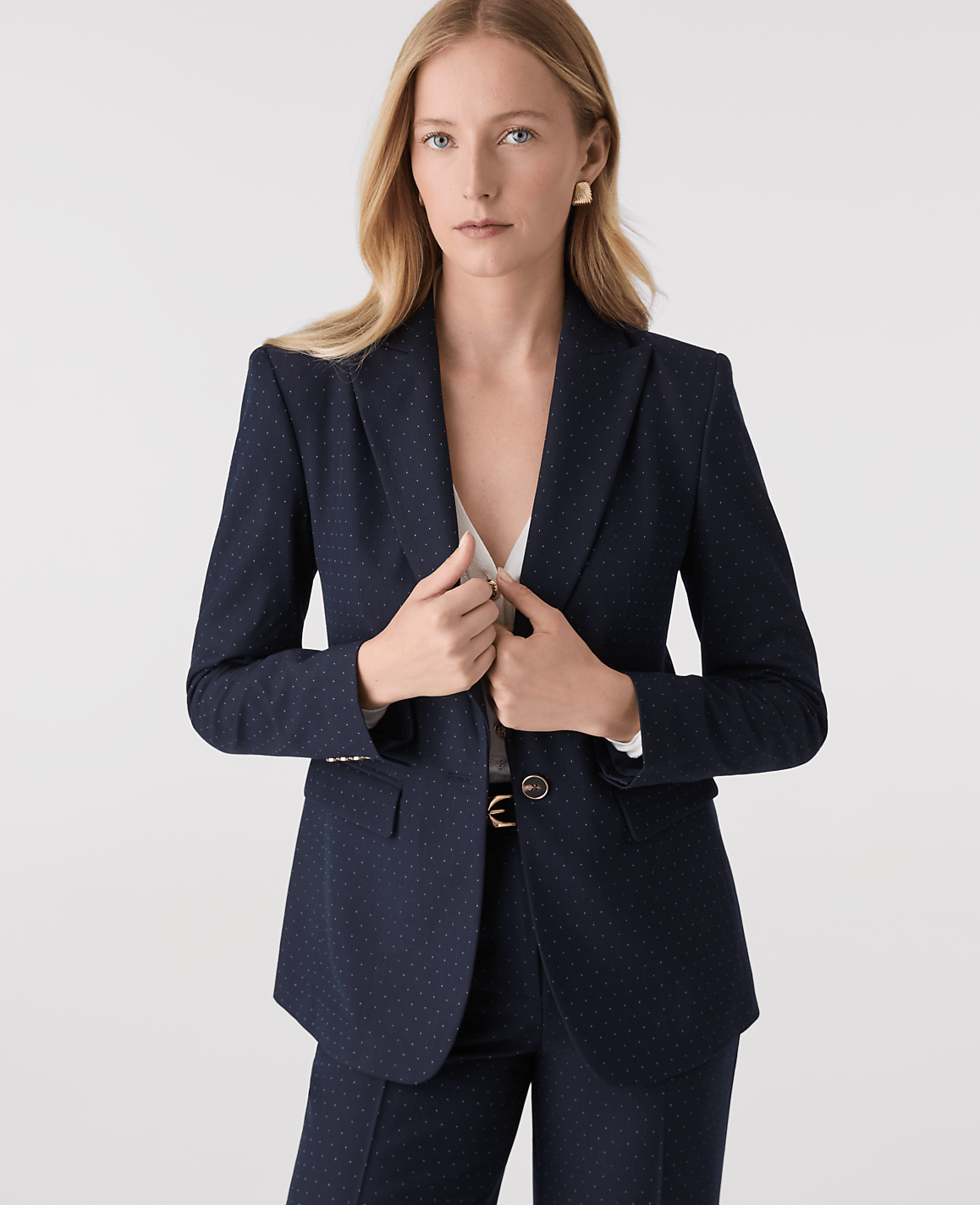 The Dotted Long Blazer