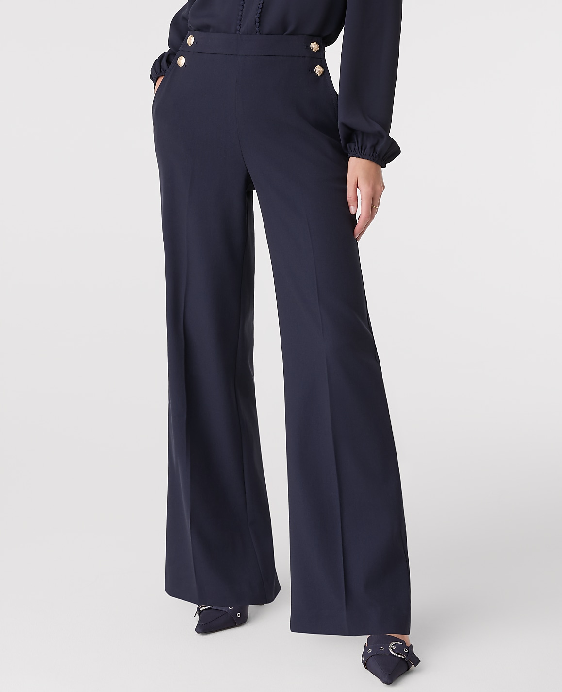 The Petite Everyday Sailor Wide-Leg Pant
