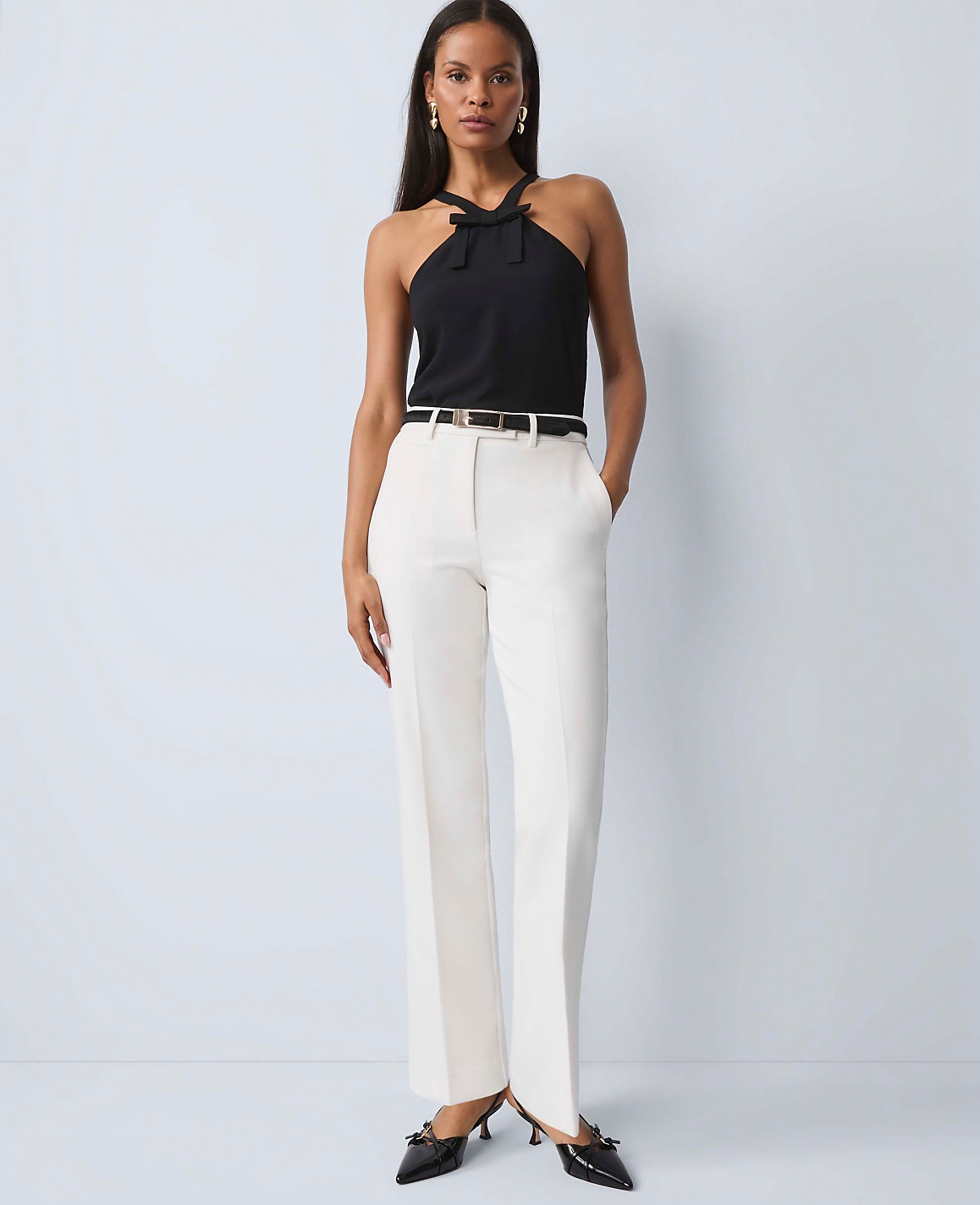 Petite Bow Halter Top