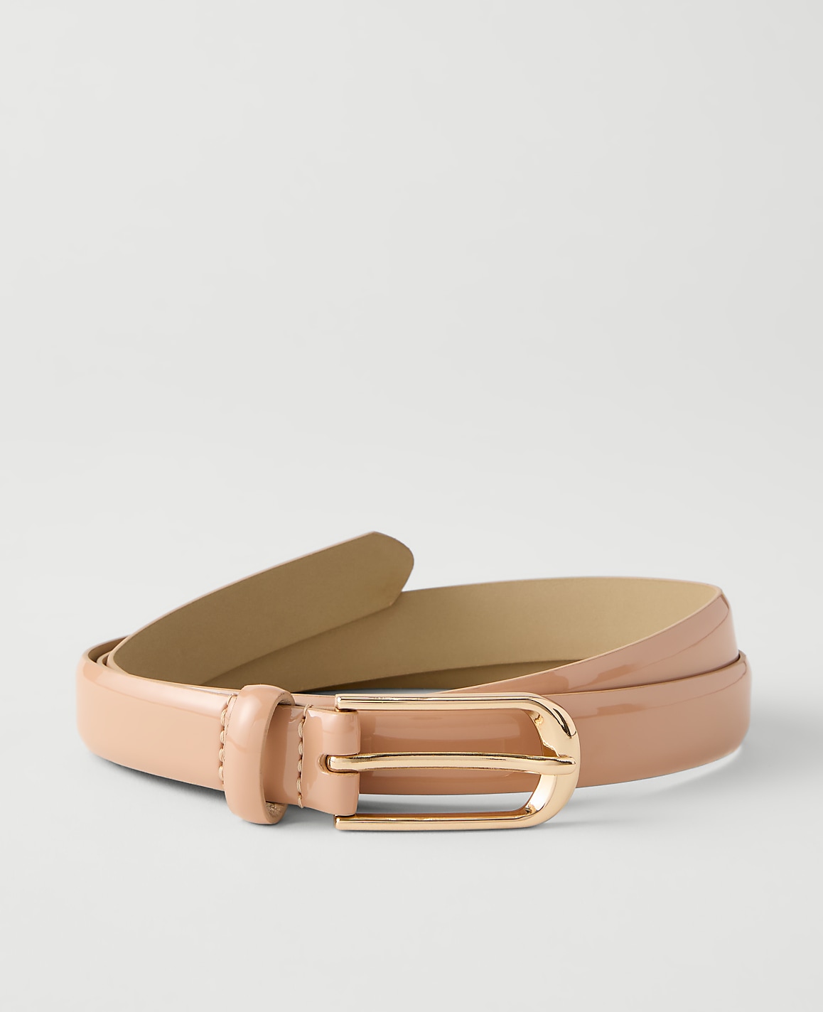 Patent Oval Buckle Belt