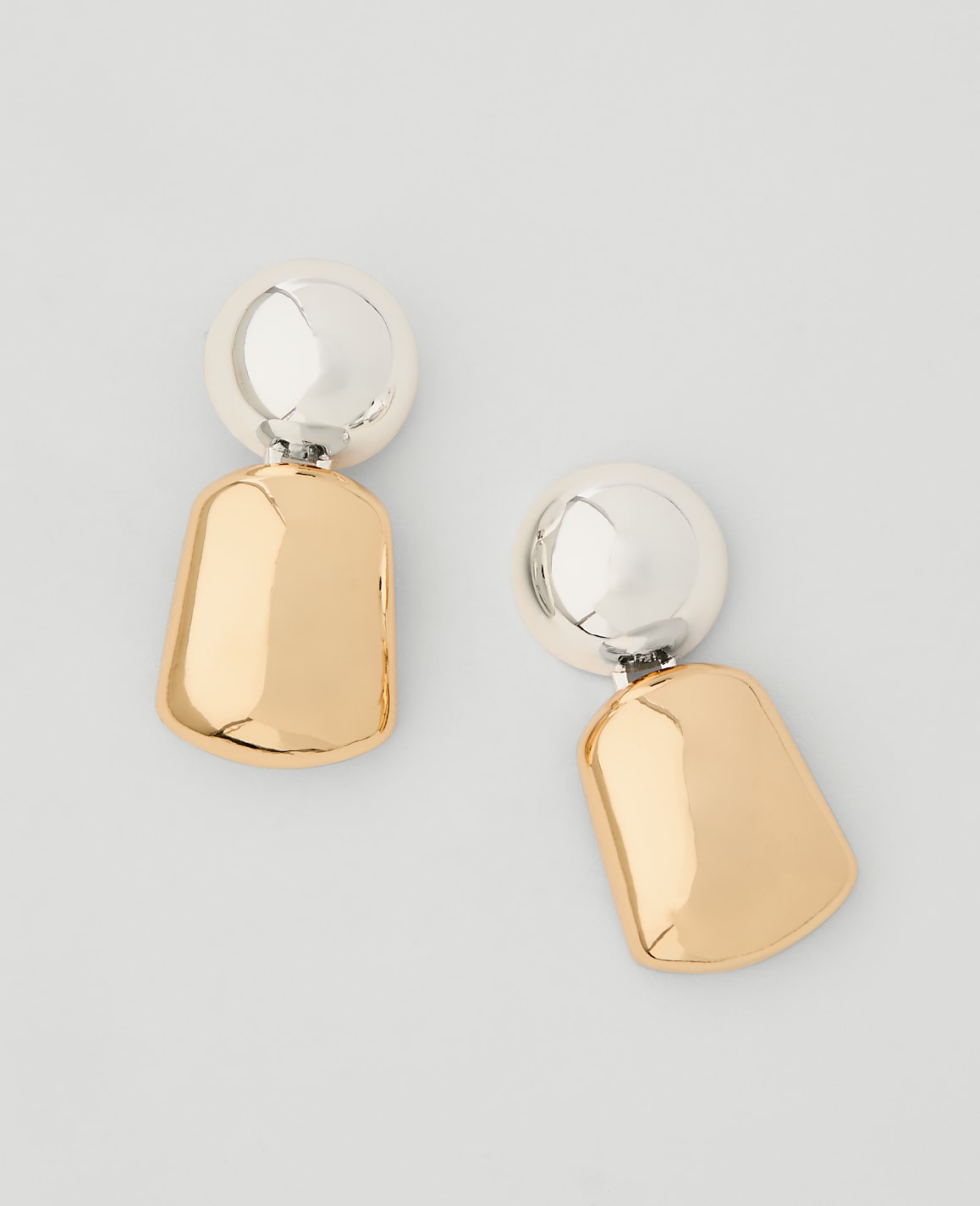 Mixed Metal Drop Earrings