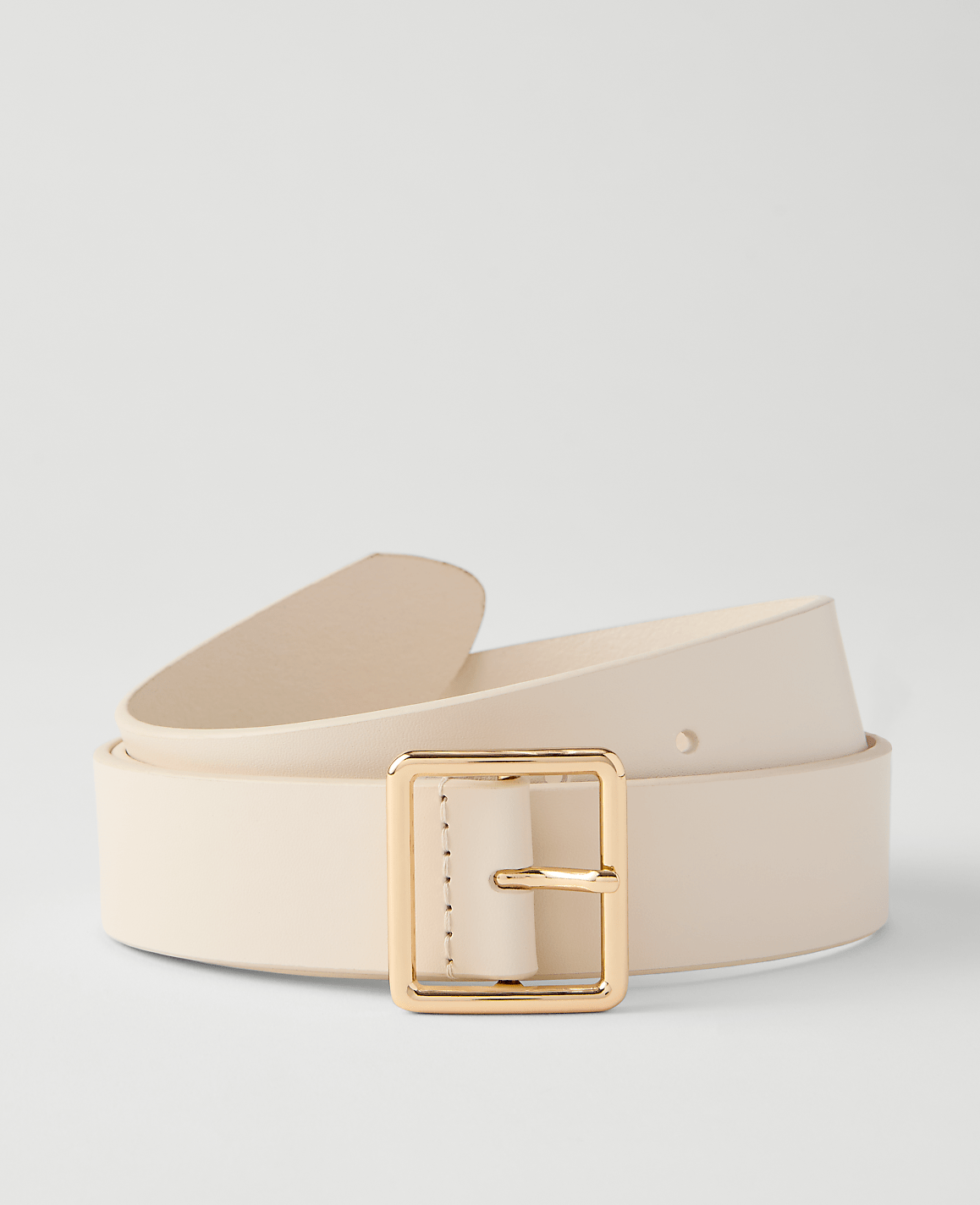 Leather Square Buckle Belt
