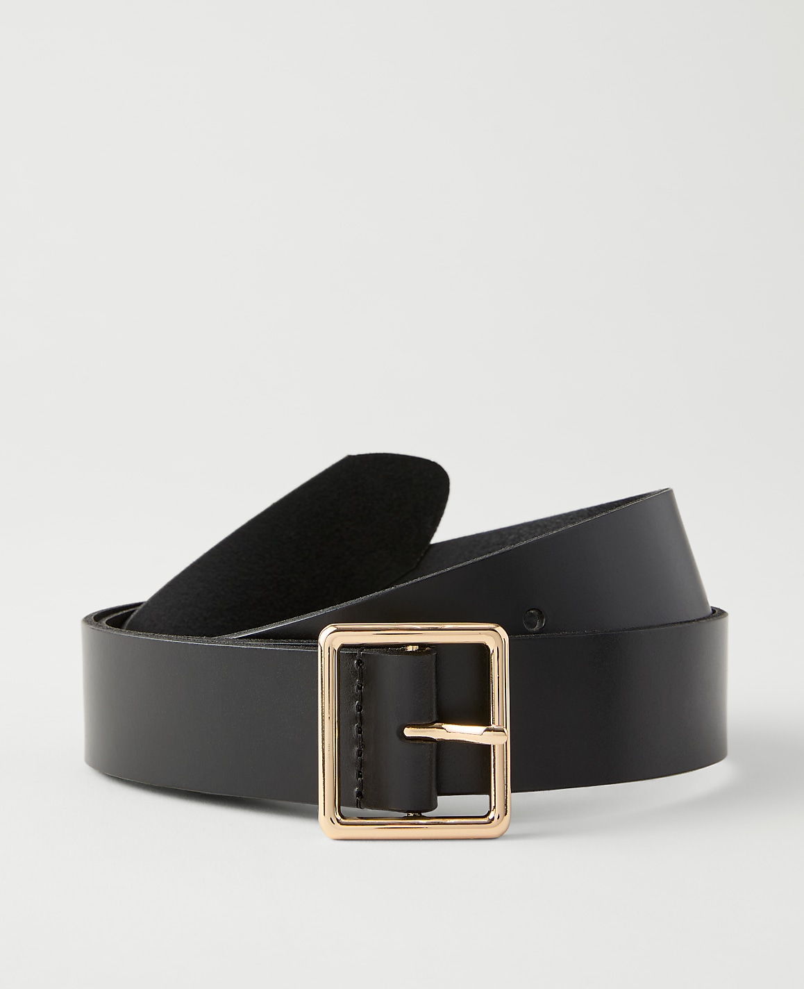 Leather Square Buckle Belt