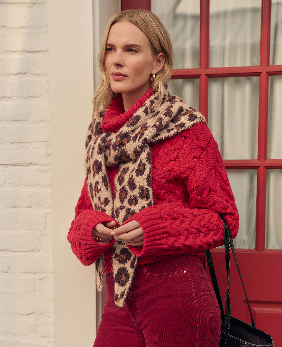 Weekend Cable Turtleneck Sweater