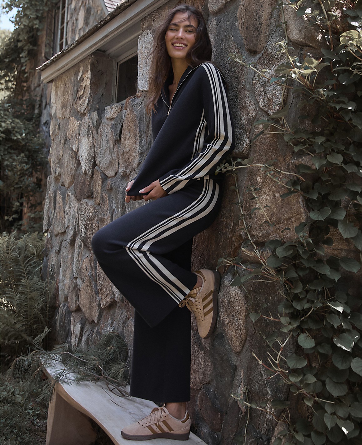 Haven Well Within Sporty Stripe Half-Zip Pullover