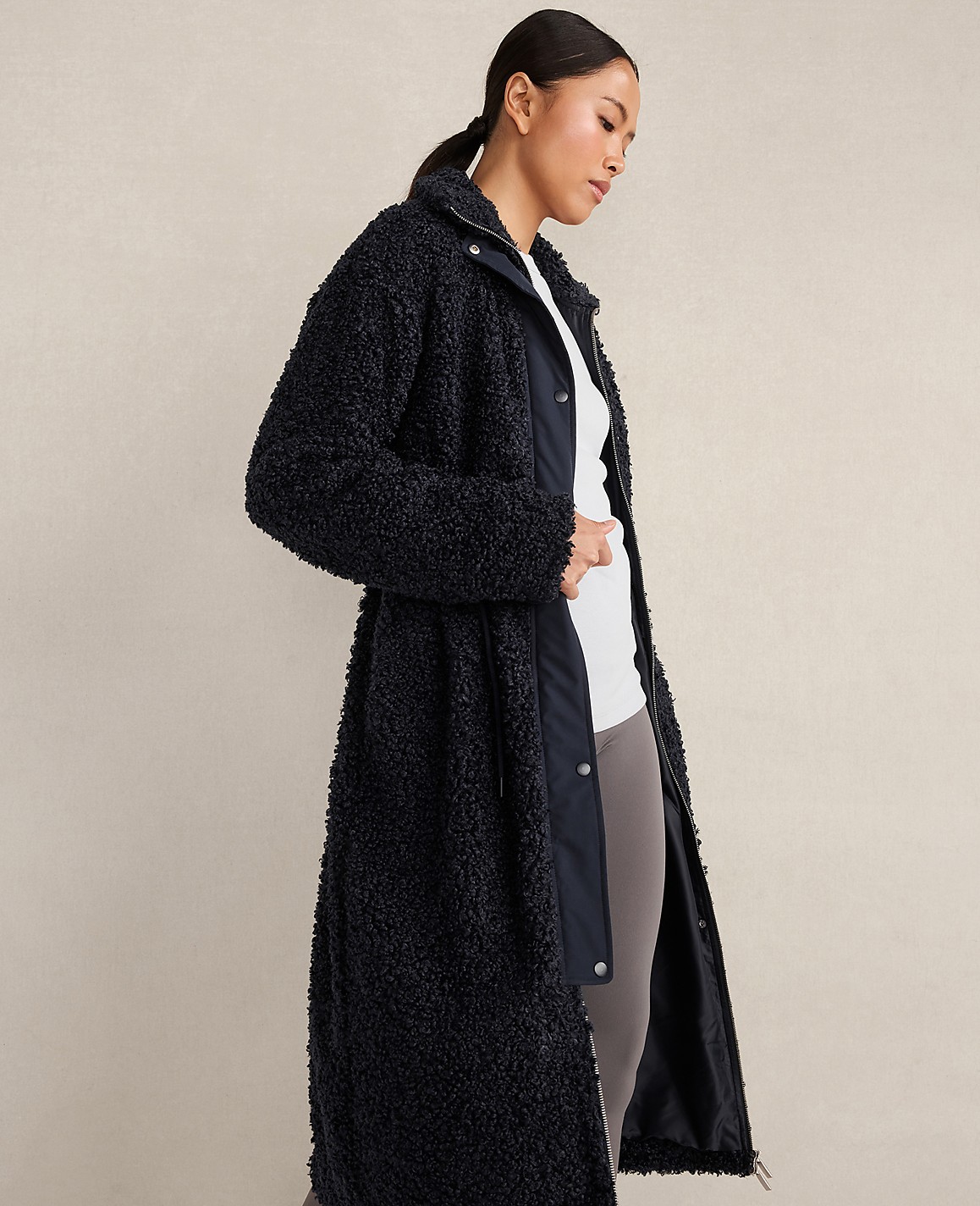 Haven Well Within Long Sherpa Coat