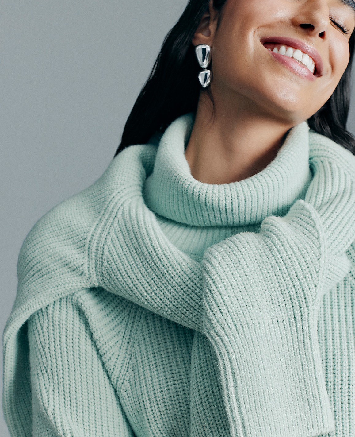 Ribbed Turtleneck Sweater