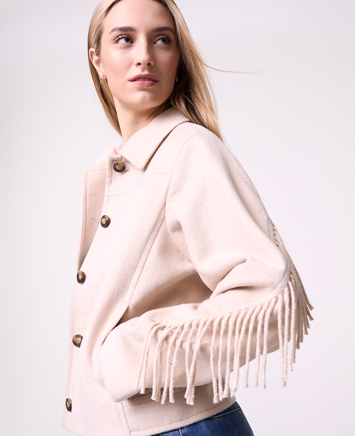 Weekend Fringe Bomber Jacket