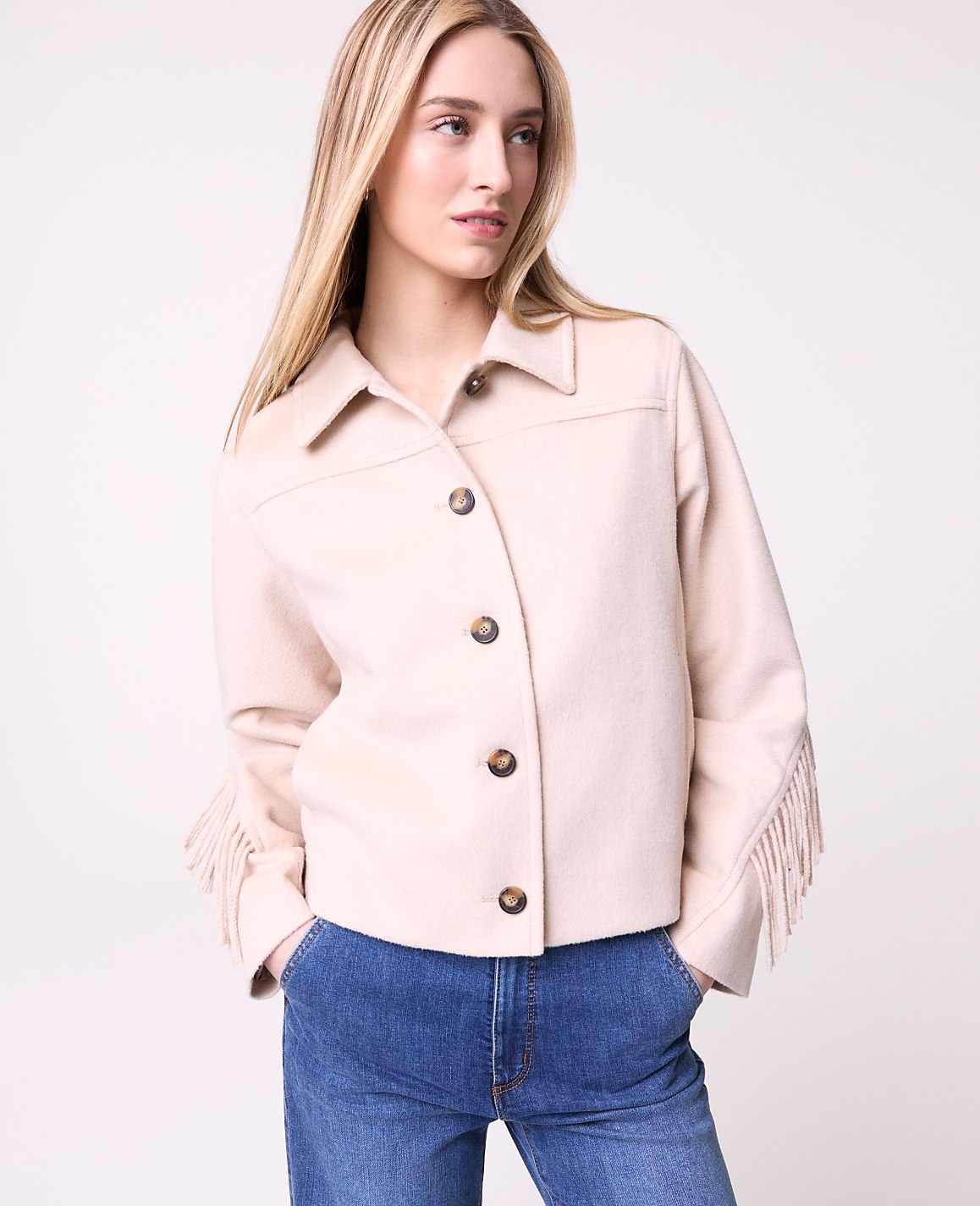 Weekend Fringe Bomber Jacket