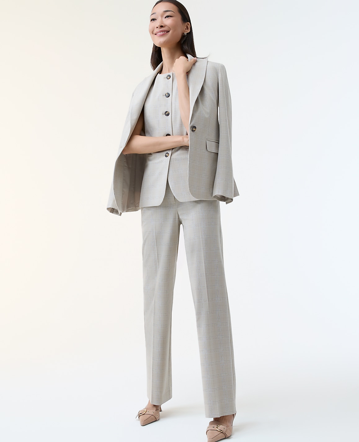 The Straight Trouser in Plaid