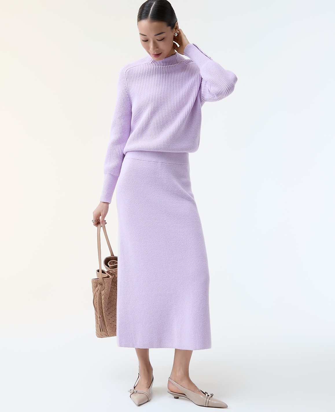 Ribbed Sweater Skirt