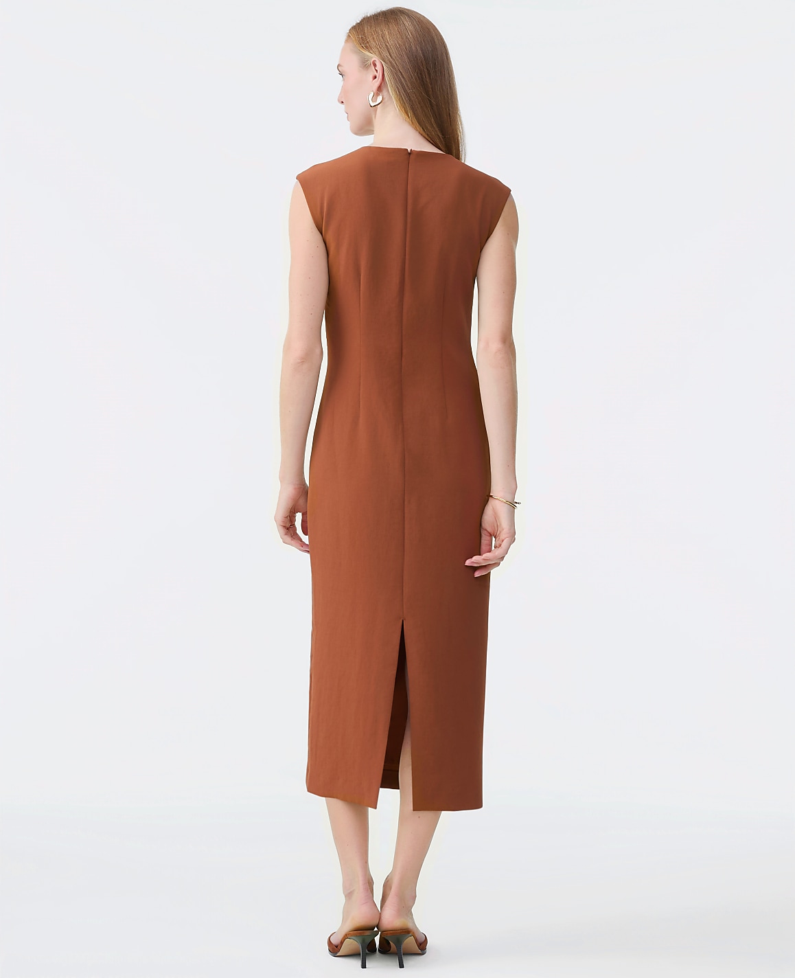 Crew Neck Twist Sheath Dress
