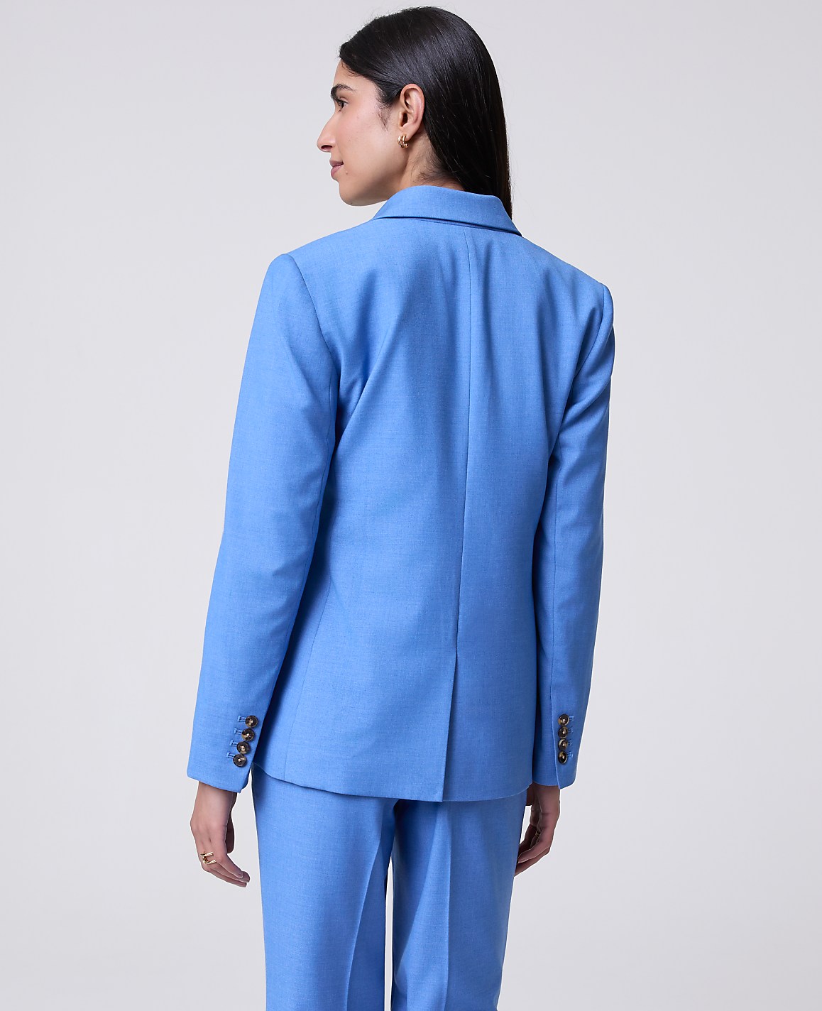 The Single Button Blazer in Luxe Twill