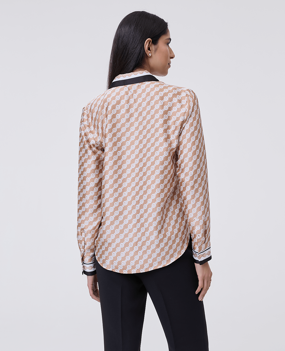 Geo Satin Modern Shirt