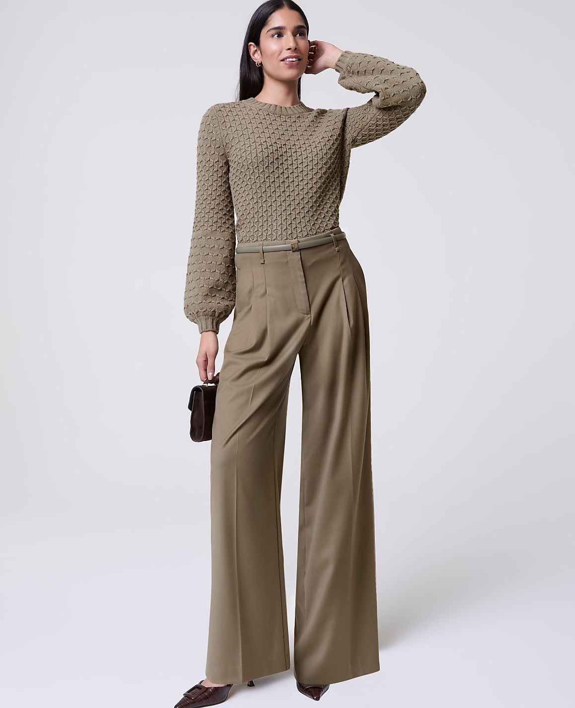 The Pleated Wide-Leg Pant