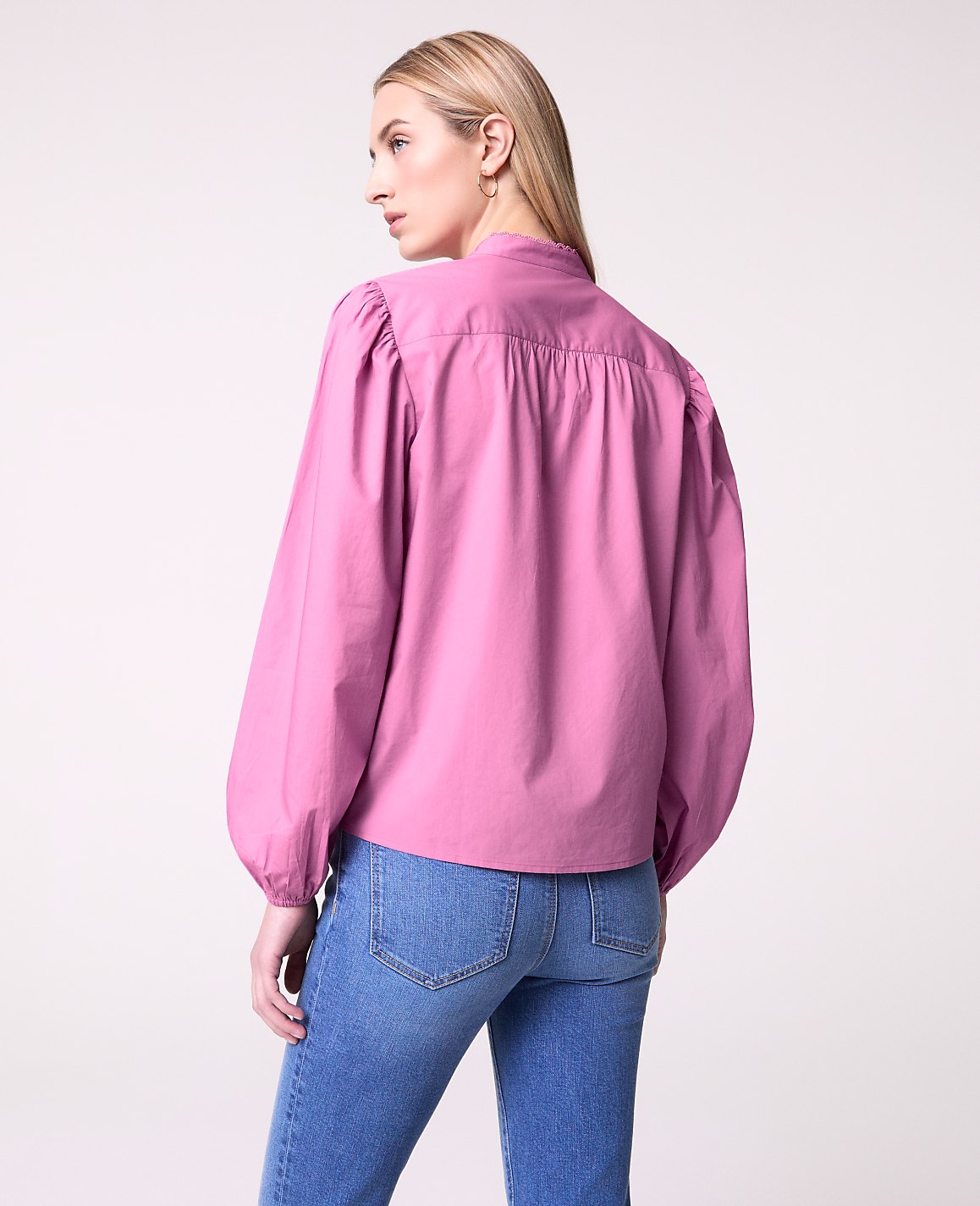 Weekend Embroidered Collar Blouse