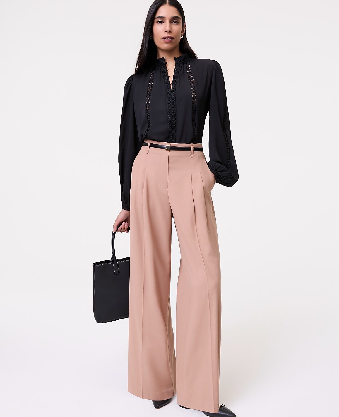 The Pleated Wide-Leg Pant