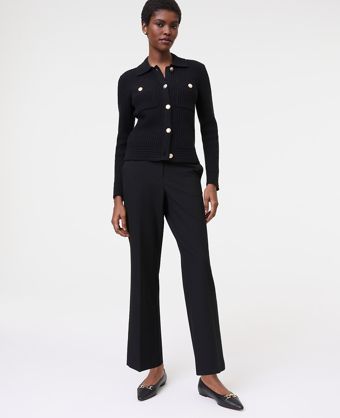 The Flare Ankle Pant in Seasonless Stretch