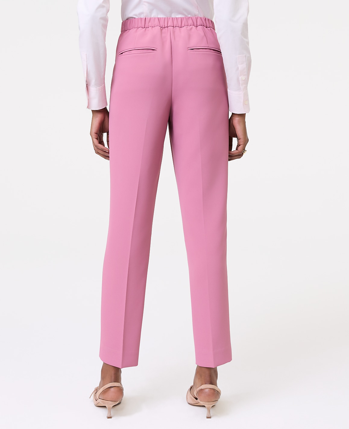 The Relaxed Ankle Pant in Fluid Crepe