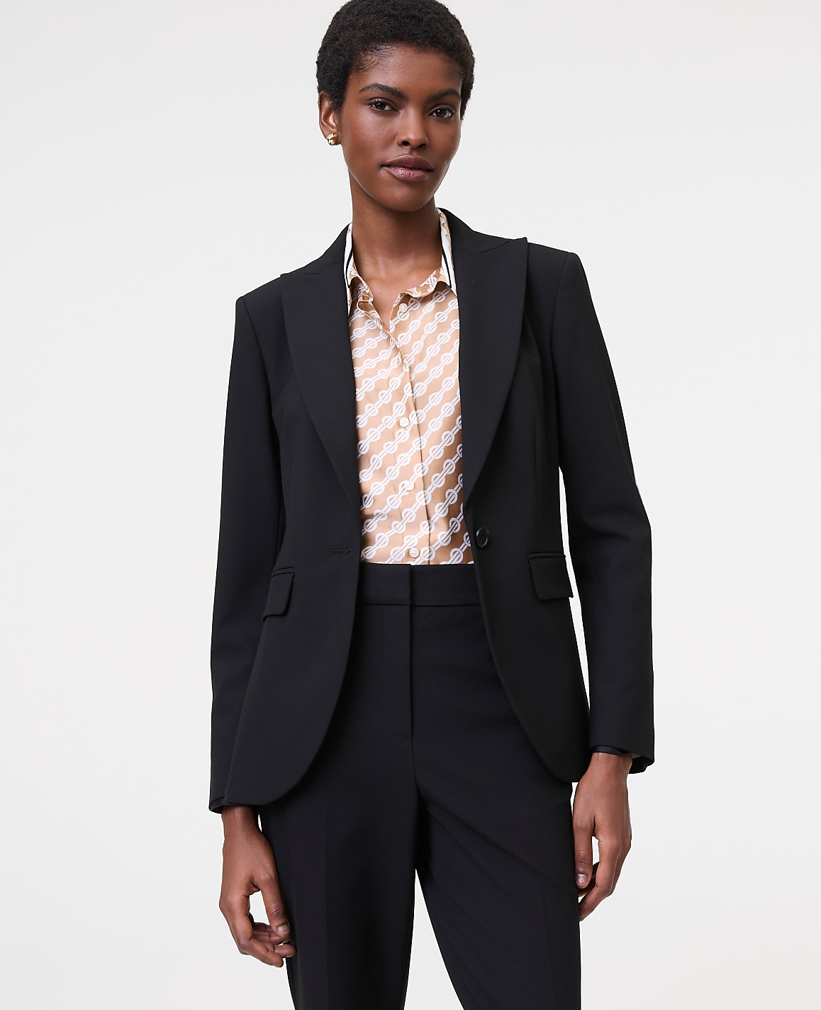 The Fitted Long Blazer in Seasonless Stretch