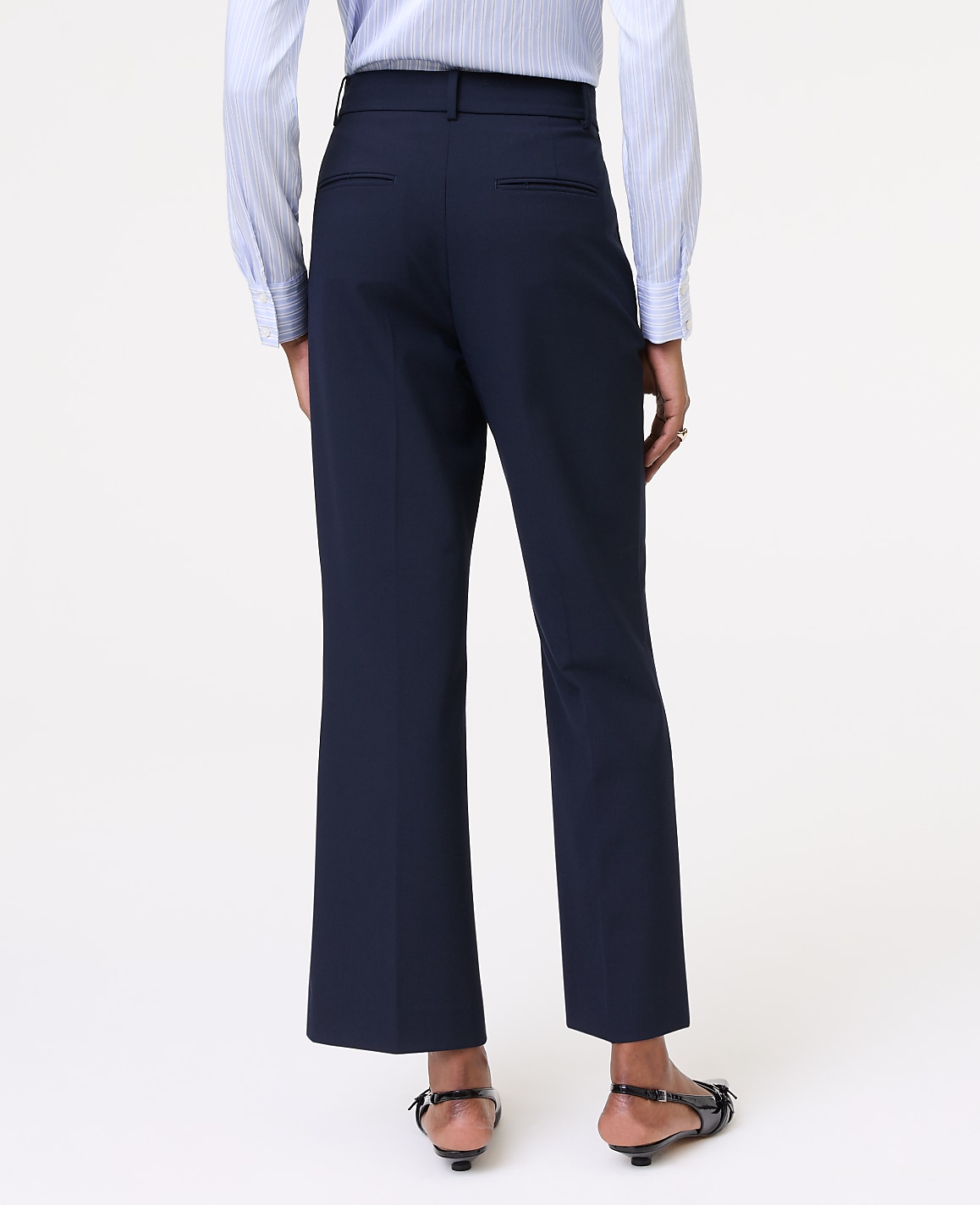 The Flare Ankle Pant in Seasonless Stretch