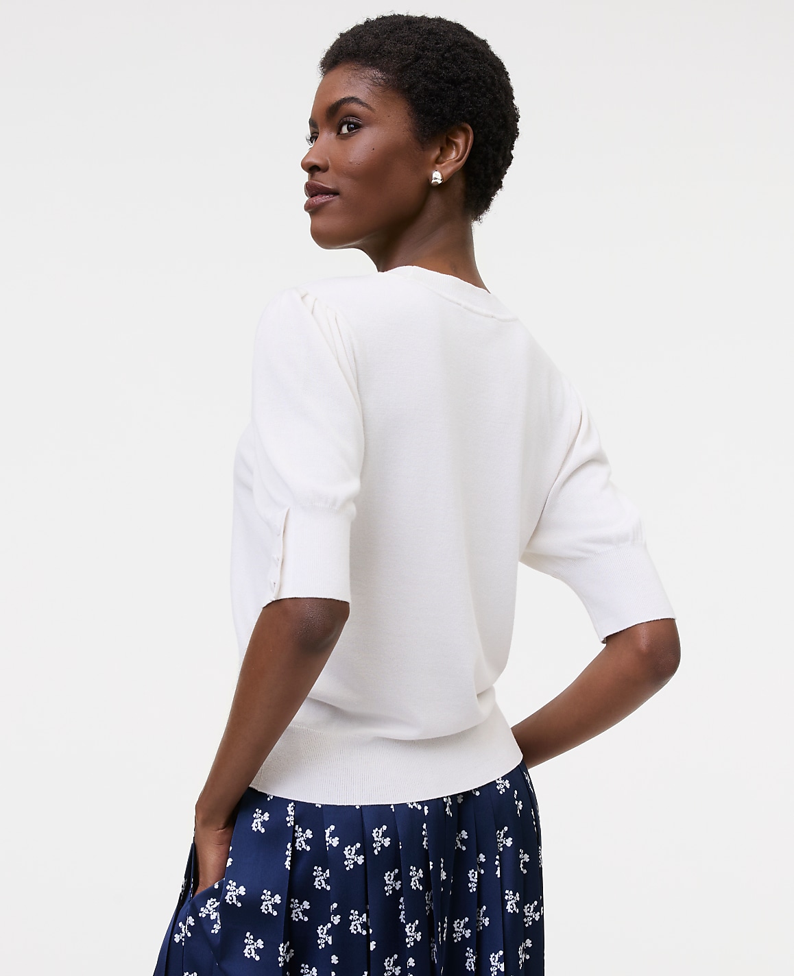 Button Sweater Tee