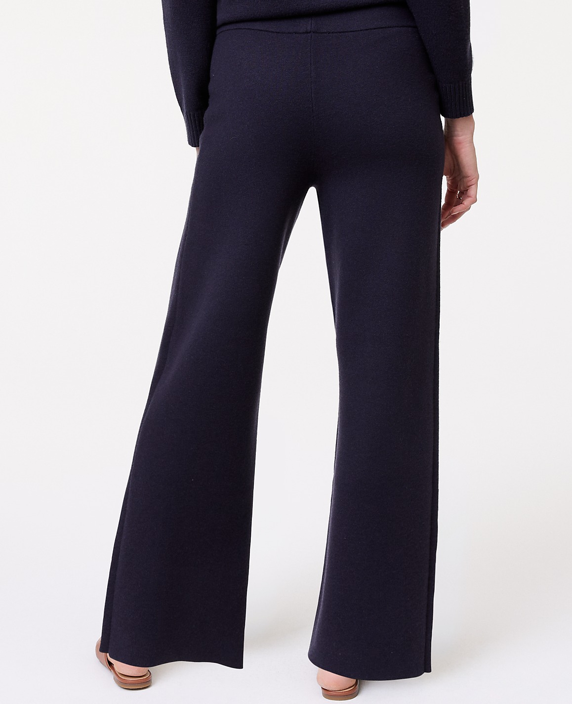 Petite Weekend Easy Fit Wide-Leg Sweater Pant