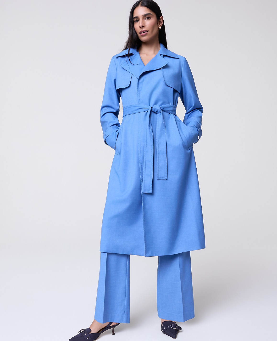 The Petite Long Trench Coat