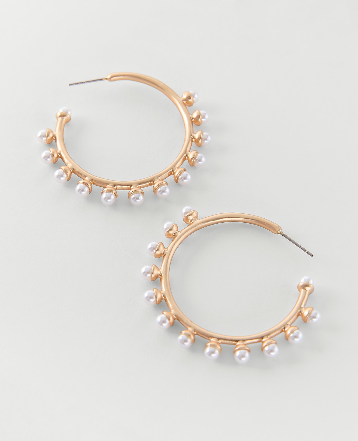 Pearl Hoop Earrings