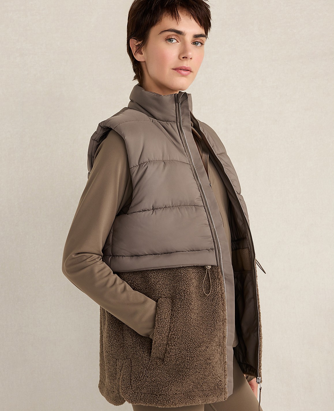 Haven Well Within Sherpa Puffer Vest
