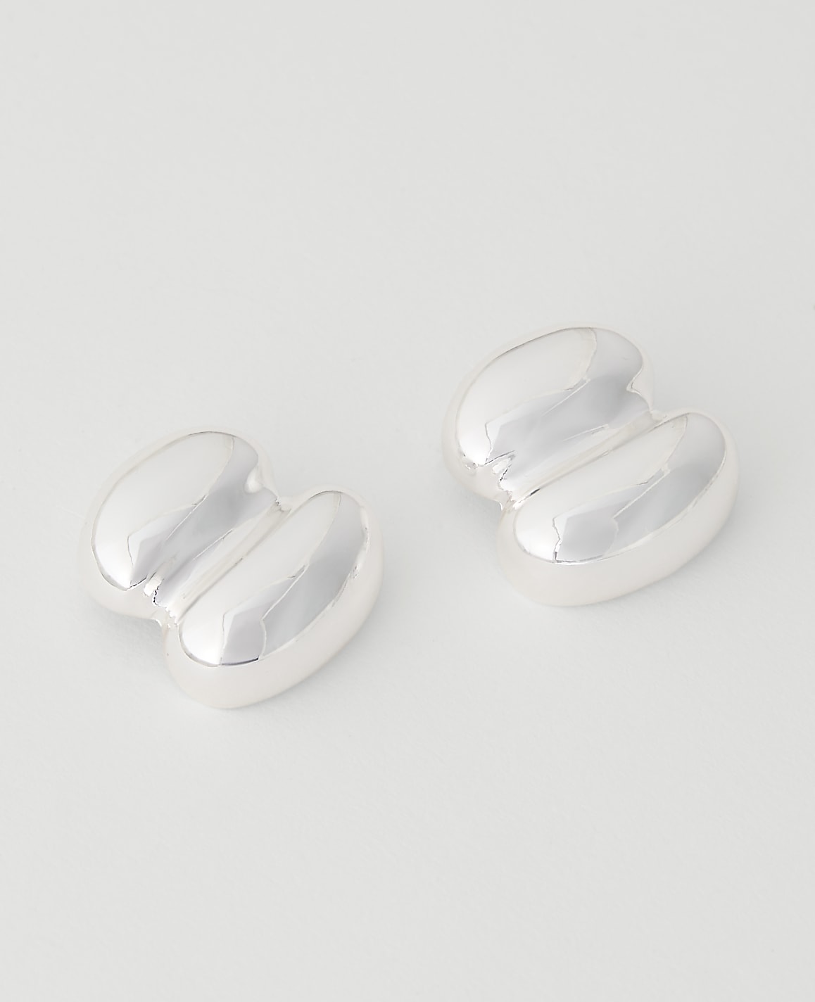 Double Metal Stud Earrings