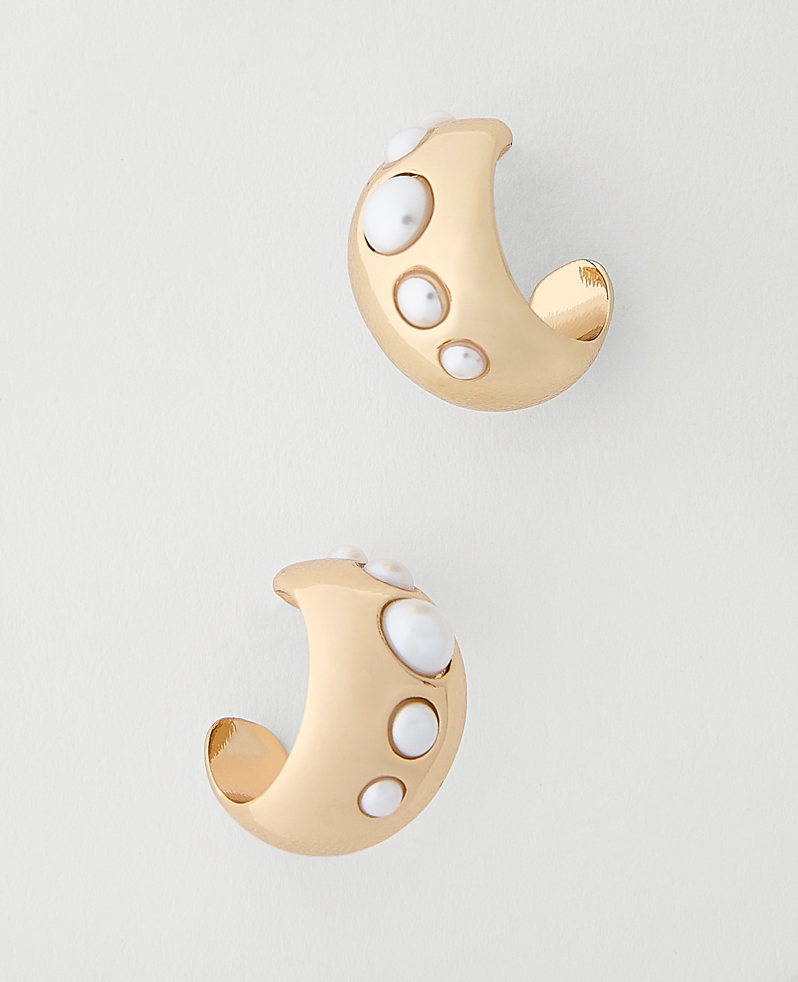 Pearl Bubble Hoop Earrings