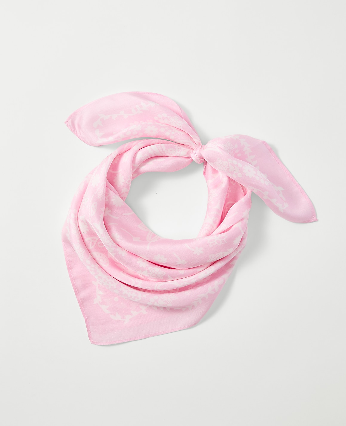 Bandana Print Silk Scarf
