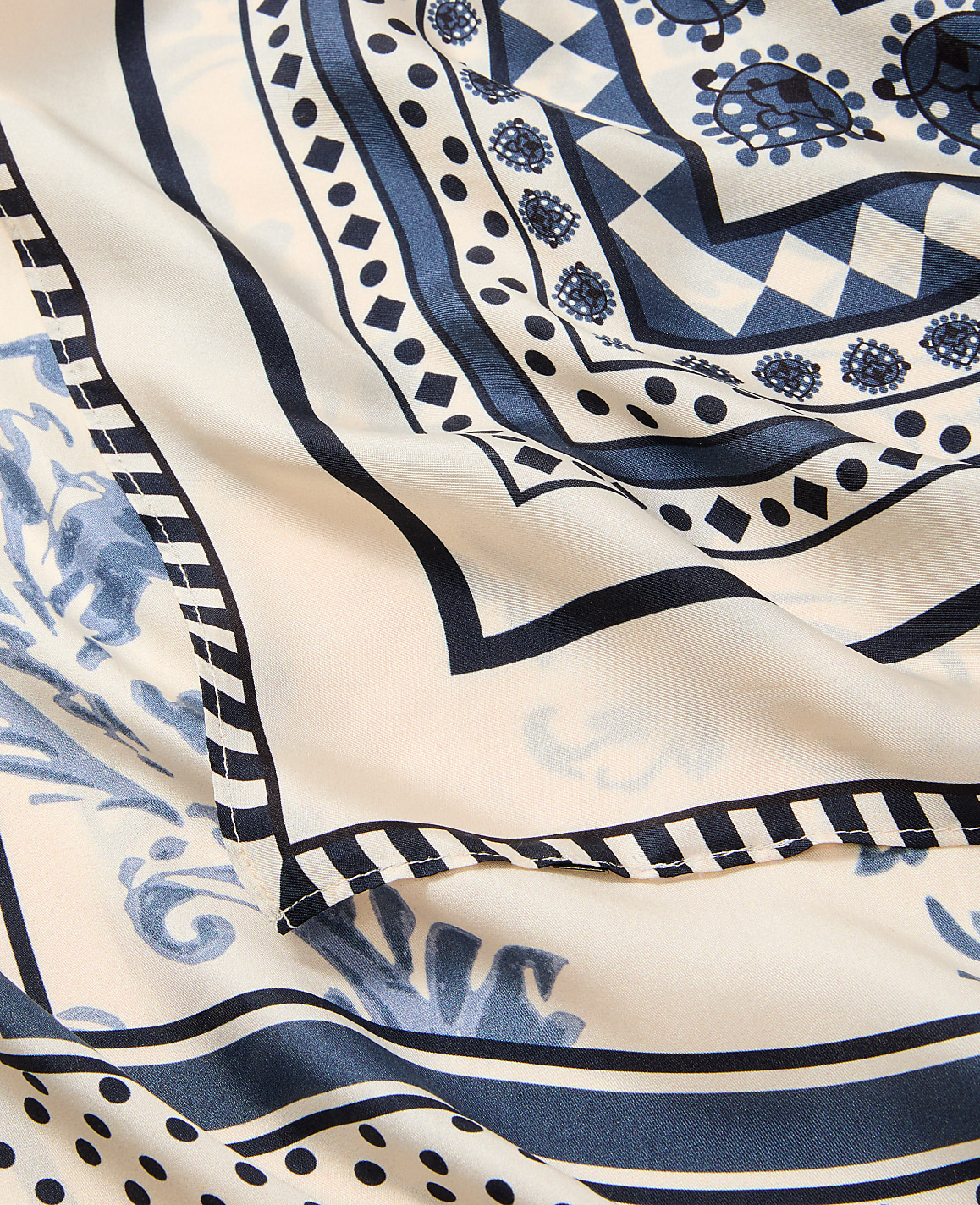 Oversized Floral Silk Scarf