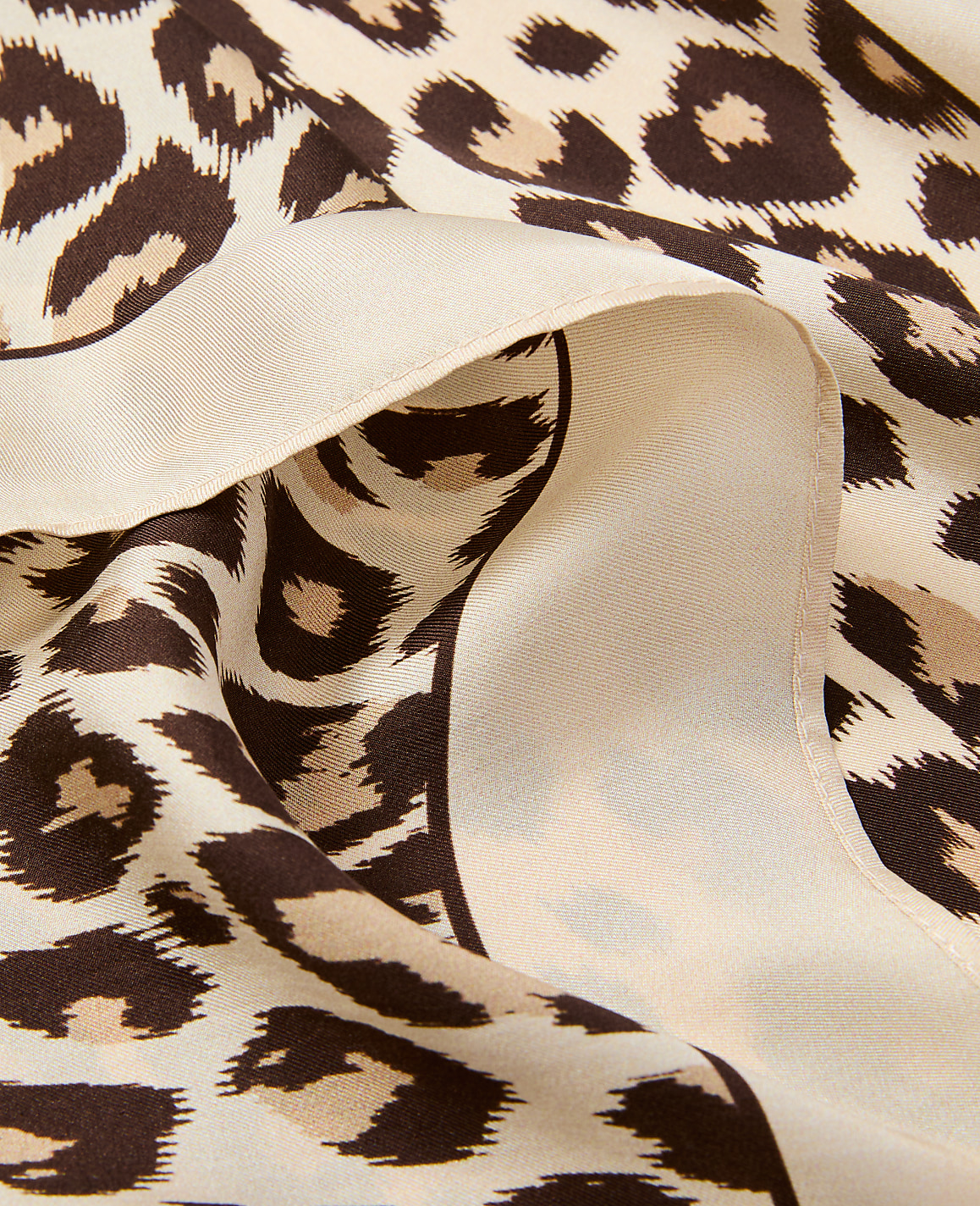 Animal Print Silk Scarf