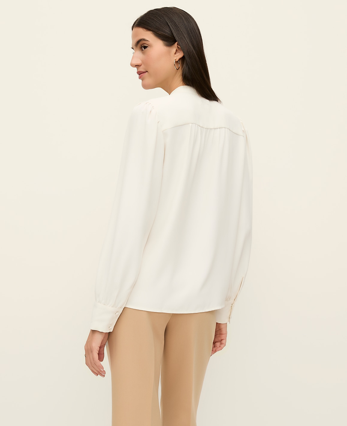 Petite Lace Embroidered Blouse