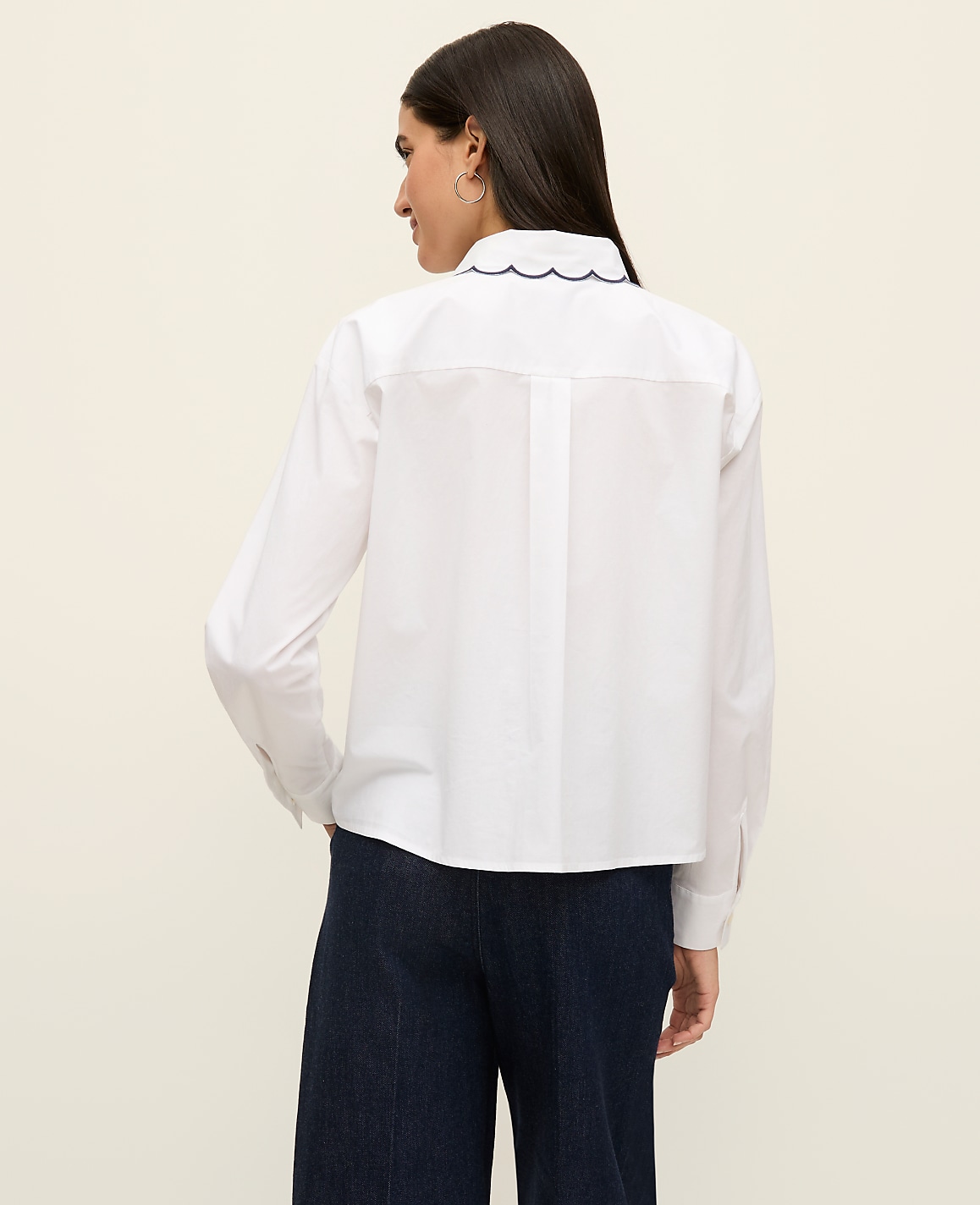 Scallop Trimmed Shirt