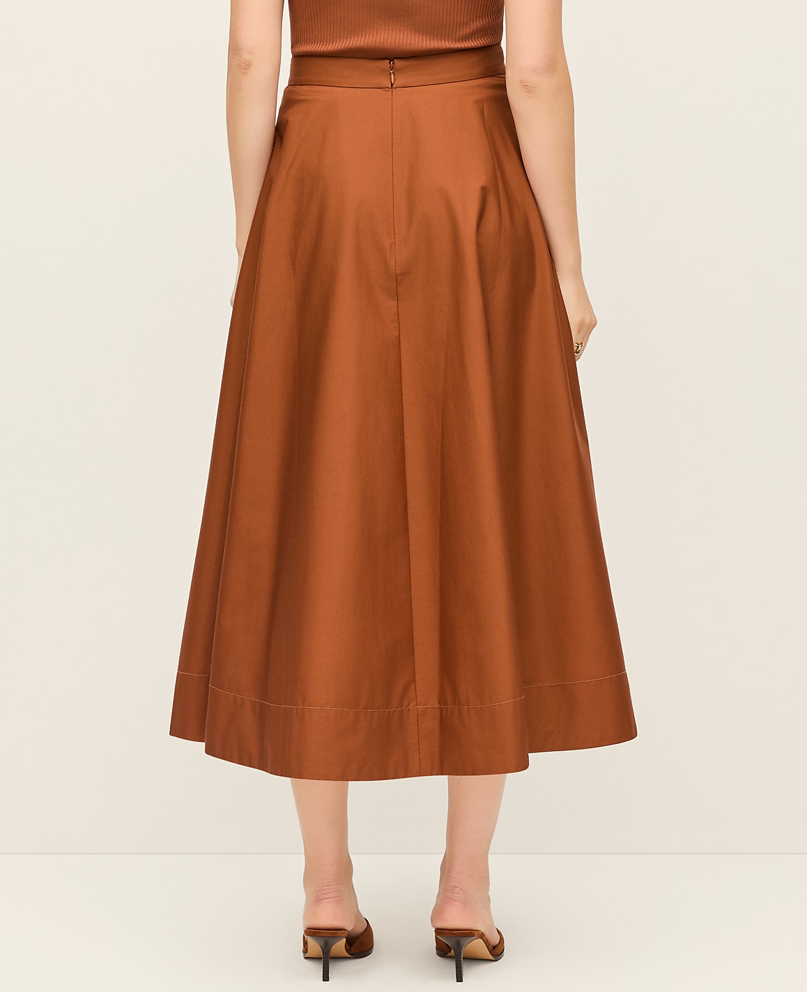 Petite Full Midi Skirt