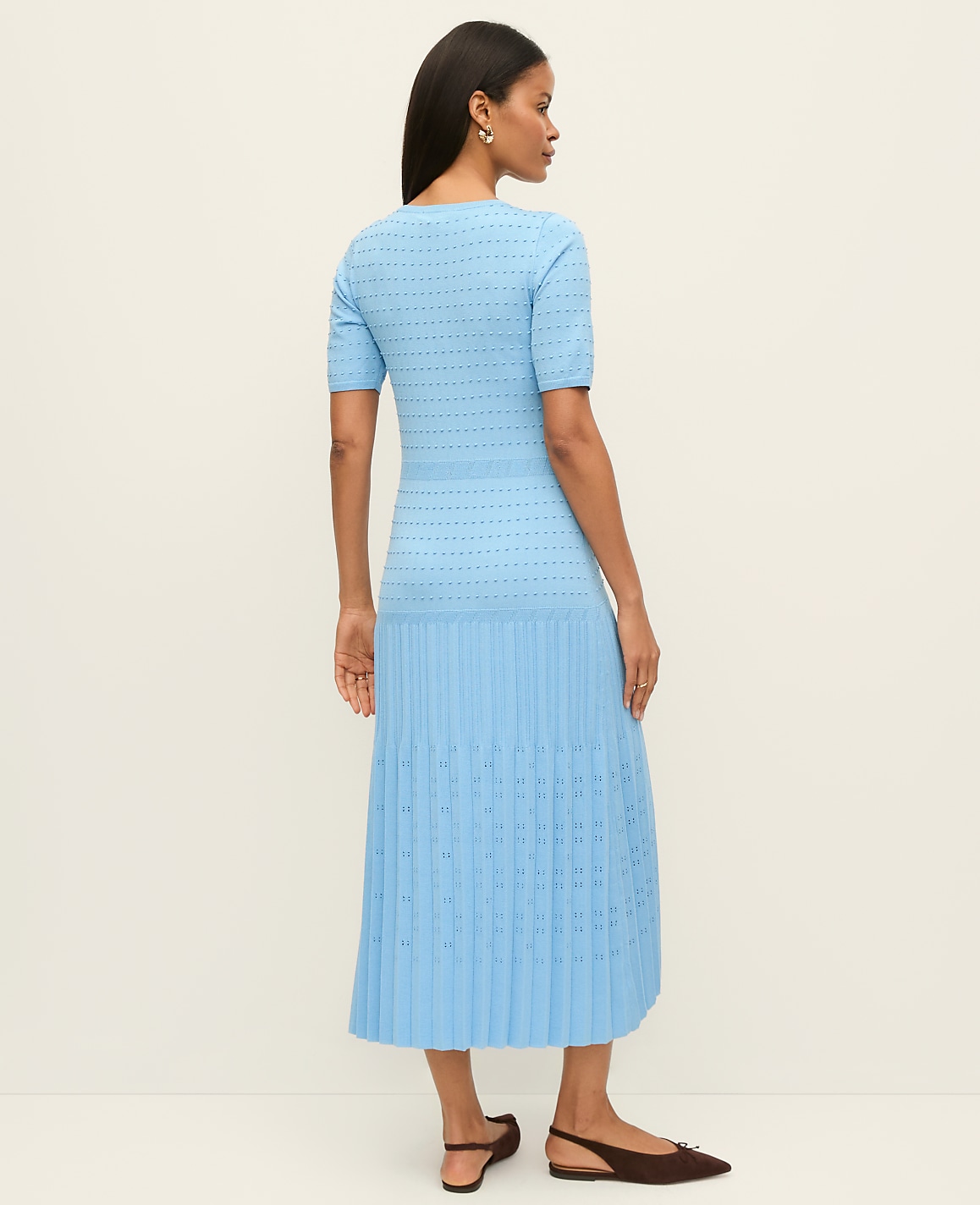 Petite Mixed Stitch Sweater Dress