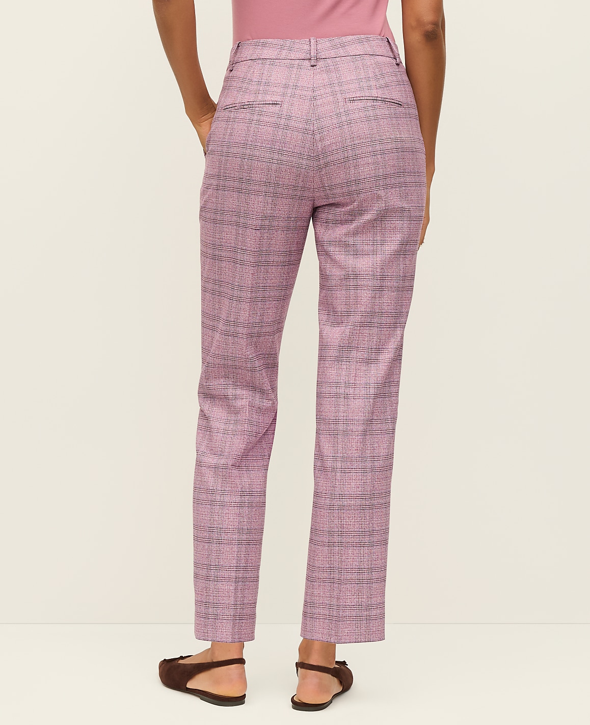 The High Rise Everyday Ankle Pant in Plaid